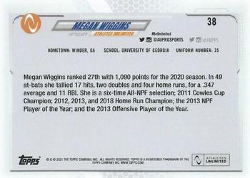 2021 Topps On-Demand Set #8: Athletes Unlimited Softball #38 Megan Wiggins Back